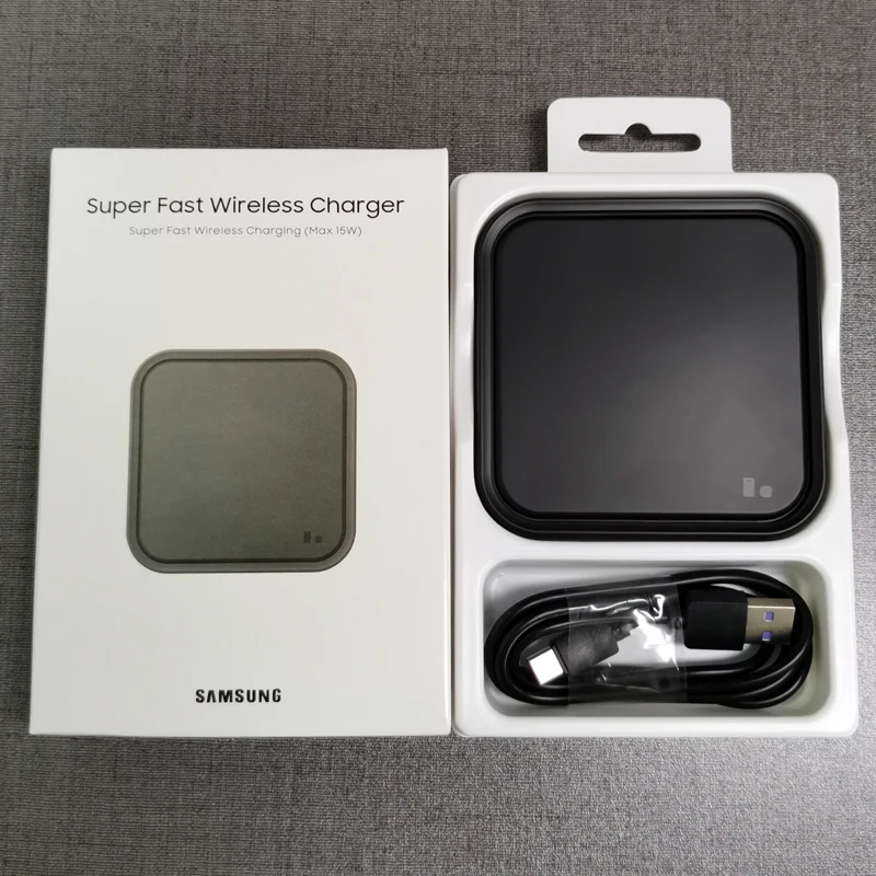 15W Fast Charge Wireless Charger Pad EP-P2400 For Galaxy S24 S23 S22 S21 S20 Note 20 Ultra 10 S10 S9