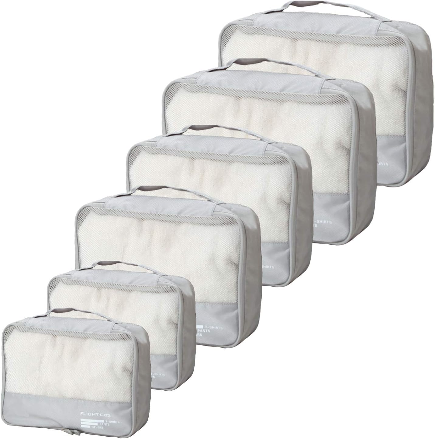 Travel Packing Cubes — Set of 6