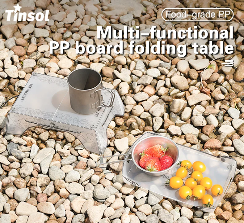 2026 New Ultralight Folding mini Table Small Folding PP Camp Table & Tray 97 g Portable for Camping, Hiking Equipment UL Gear